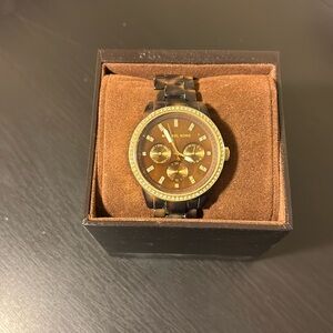 Michael Kors Tortoise shell watch